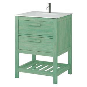 Mueble de baño con lavabo amazonia verde 60x45 cm
