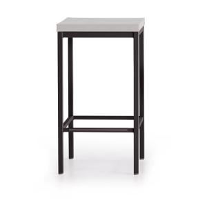 Tab. freddy bar polipiel grain gris-negro