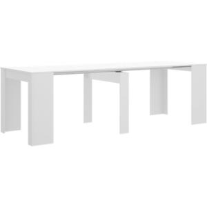 Mesa de comedor extensible kiona blanco 239x77x90 cm (largo…