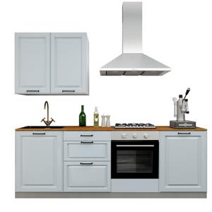 Cocina en kit delinia id con altos oxford azul 2.40 m