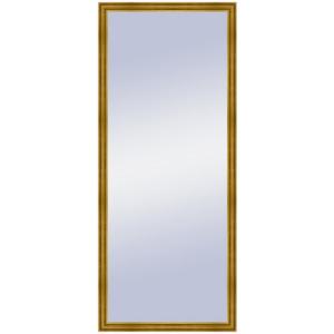 Espejo enmarcado rectangular lisa oro dorado 138 x 58 cm