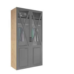 Armario ropero puerta abatible spaceo home manila gris 120x…