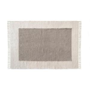 Alfombra algodón umea beige y marrón rectangular 200x290cm