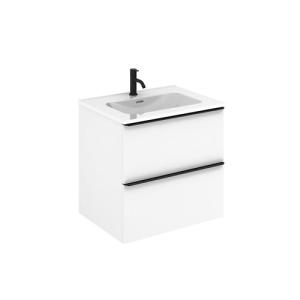 Mueble de baño con lavabo komplett blanco 60x45 cm