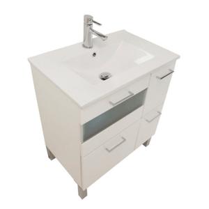 Mueble de baño con lavabo fox blanco 70x45 cm