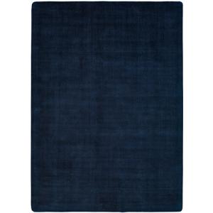 Alfombra poliéster viscose azul rectangular 200x290cm