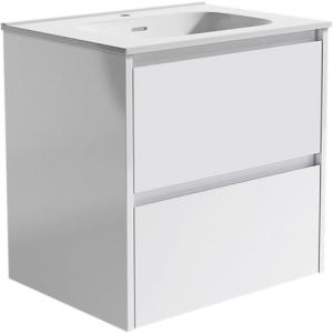 Mueble de baño con lavabo moon blanco 60x45 cm