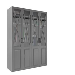 Armario ropero puerta abatible spaceo home manila gris 160x…