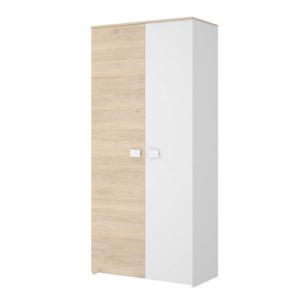 Armario ropero puerta abatible dabih blanco / roble 90,2x20…