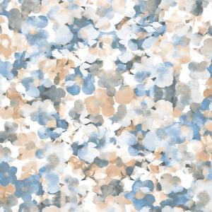 Papel pintado aspecto texturizado floral tnt eco 5052-5 azul