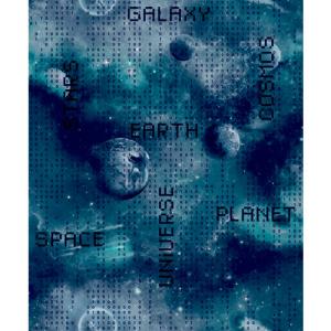 Papel pintado vinílico sin pvc frase ecológico galaxia azul…