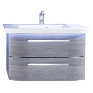 Mueble de baño contea gris estructurado 80 x 48 cm