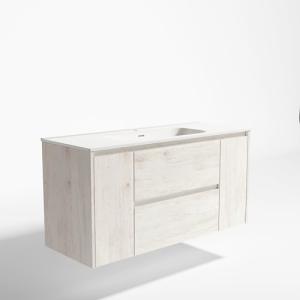 Mueble de baño con lavabo moon roble 120x45 cm