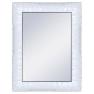 Espejo enmarcado rectangular gaga blanco blanco 70 x 90 cm