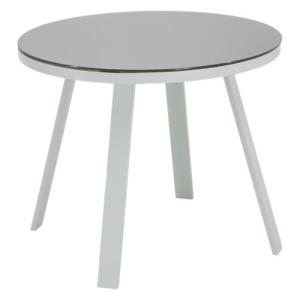 Mesa de aluminio lisboa blanco de ø90x73 cm