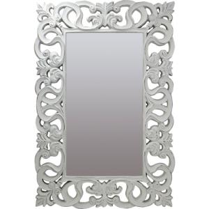 Espejo enmarcado rectangular berrocal blanco 128 x 88 cm
