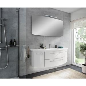 Mueble de baño con lavabo image blanco 130x48 cm