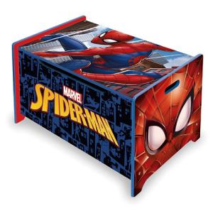 Baúl de madera de spider-man color azul y rojo de 40x62.5x3…
