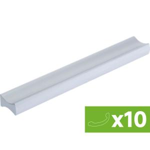 Lote 10 tiradores de muebles de aluminio anodizado de 96 mm…