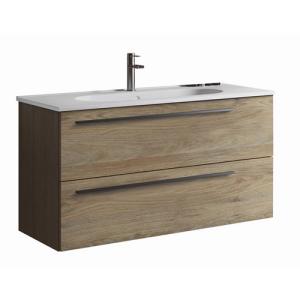 Mueble de baño con lavabo mia roble 100x45 cm