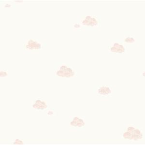 Papel pintado aspecto texturizado infantil 7006-3 nubes rosa