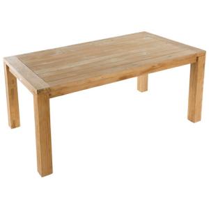 Mesa de comedor de exterior de madera maciza basilea marrón…