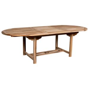 Mesa de jardín extensible de madera de teca abelia 180/240x…