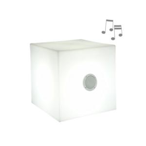 Cubo decorativo led cuby 45 play & music con batería