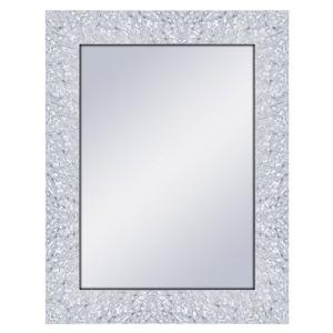 Espejo enmarcado rectangular adams blanco 69 x 89 cm