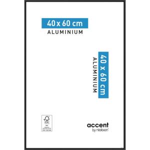 Marco aluminio acent negro 40x60 cm