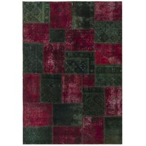 Alfombra de lana patchwork moderno 232x173 cm