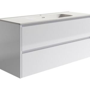 Mueble de baño con lavabo moon blanco 120x45 cm