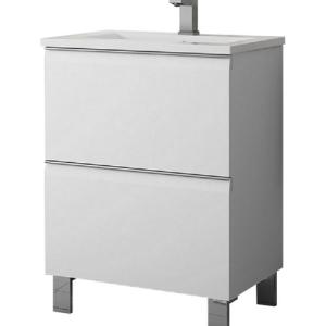 Mueble de baño con lavabo alpes blanco 60x45 cm