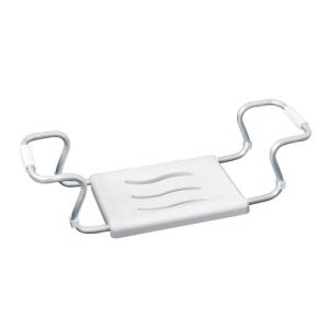 Asiento baño puente bañera secura blanco/aluminio 55-65 cm