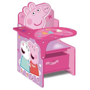 Silla pupitre de peppa pig de madera color rosa de 52x60x50…