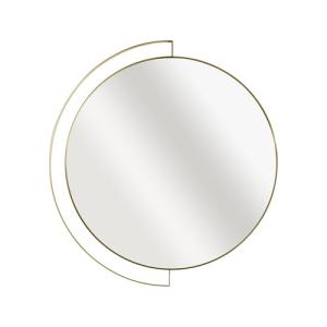 Espejo enmarcado redondo elipse gold latón inspire 46 x 43…