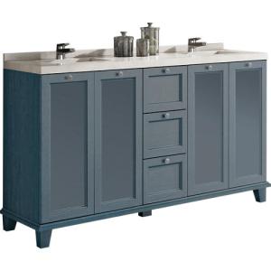 Mueble de baño unike azul 150 x 48 cm