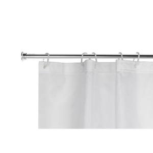 Barra cortina de baño recta cromo 120- 220 cm