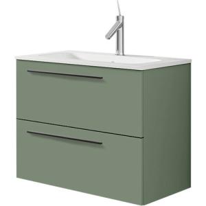 Mueble de baño con lavabo mia verde 60x45 cm