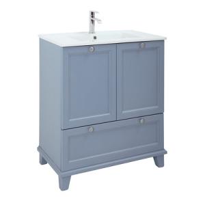 Mueble de baño con lavabo unike cobalto 60x45 cm