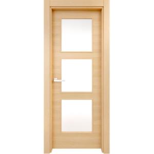 Puerta abatible oslo roble miel line con cristal roble izqu…