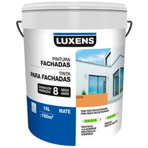 Pintura para fachadas luxens ocre mate 15l