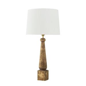 Lámpara de mesa sin fuente de luz tirsa e27 madera 58 cm de…