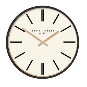 Reloj de pared redondo garnick beige de 30 cm