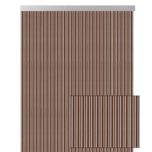 Cortina de puerta pvc ferrara marrón 90 x 210 cm