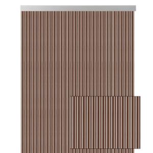 Cortina de puerta pvc ferrara marrón 120 x 210 cm