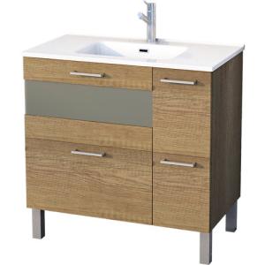 Mueble de baño fox imitación roble grisáceo 80 x 45 cm