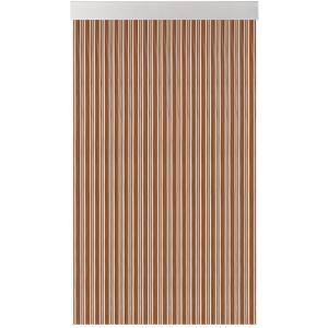 Cortina de puerta pvc cinta s-370 marrón-blanco 80 x 230 cm