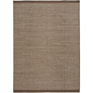 Alfombra lana yoko marrón rectangular 120x170cm