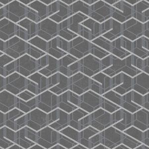 Papel pintado aspecto texturizado geometrico 270554 gris